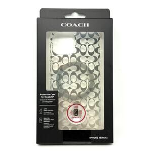 Coach iPhone 15 / 14 / 13 Case Signature Cs Deep Forest Logo Magsafe NIP